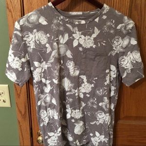 Grey Floral shirt